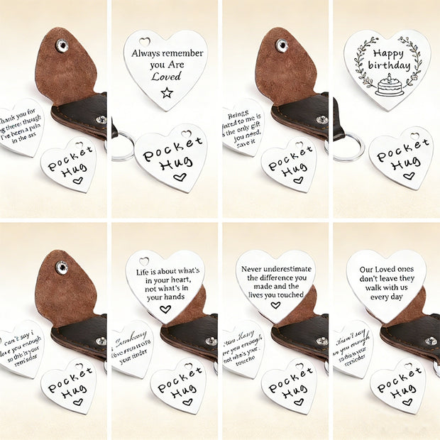 Guitar Pick Keychain | Heart Leather | Music Lover Gift