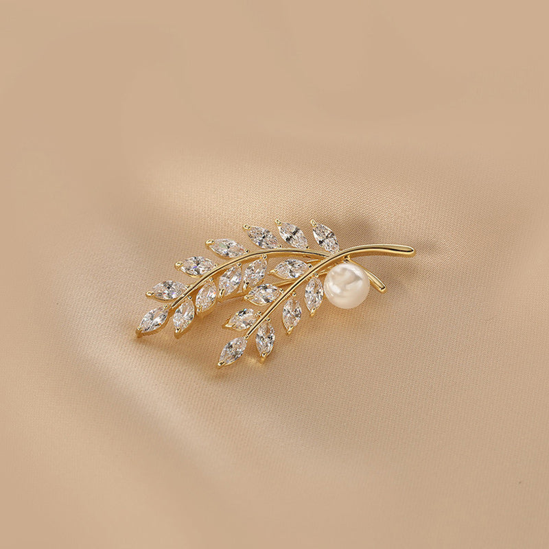 Wheat Sheaf Brooch for Mother's Day Gift JWX318