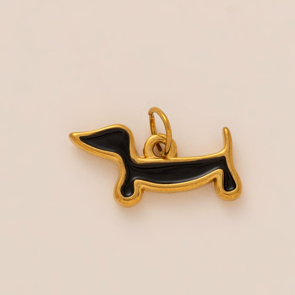 Lovely Enamel Animal Clog Ornament 18K Gold JX26041258GK