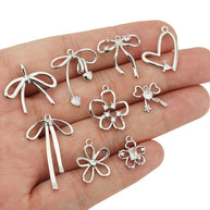 Gold Plated Bow Pendant | 18K Gold Jewelry Finding