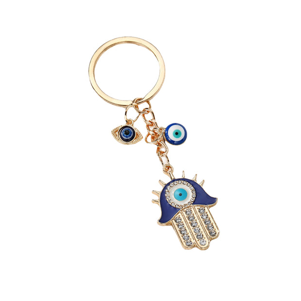 Evil Eye Keychain | Turkish Blue Charm | Drop Pendant
