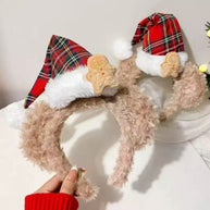 Duffy Bear Christmas Headband | Plush Disney Holiday Decor