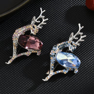 Austrian Crystal er Brooch | Luxury Copper Suit Pin | Gift
