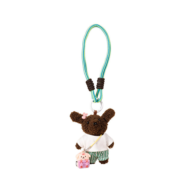 Fruit Bear Keychain | Cute Plush Bag Charm & Car Key Fob