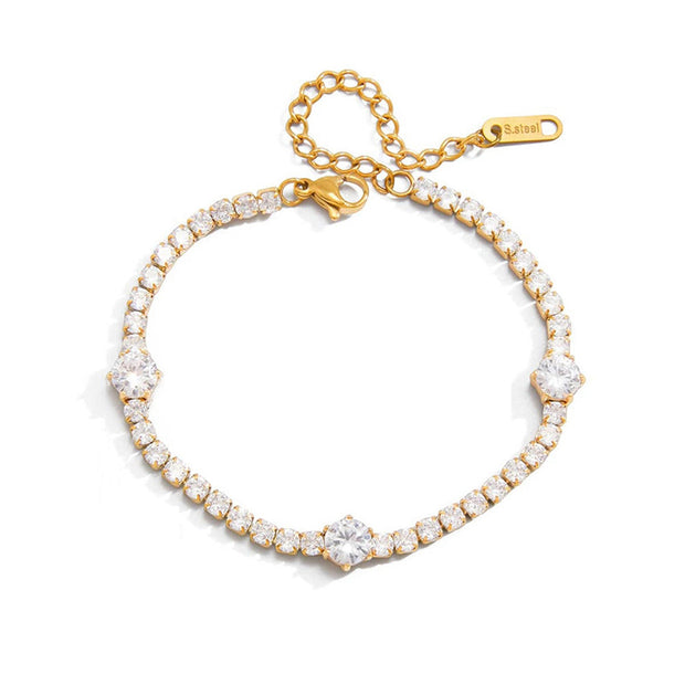 Sparkle Bracelet | Zircon Stainless Steel | Korean Style