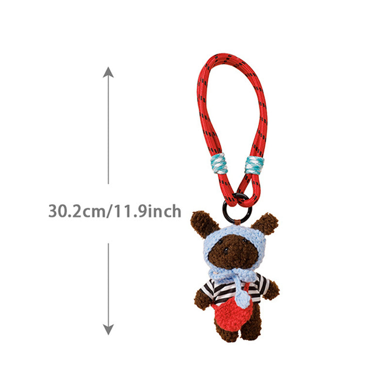 Sweater Puppy Keychain | Couple Bag & Car Charm Gift