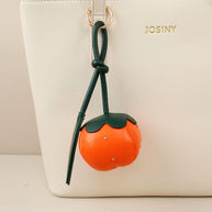 Persimmon Keychain | PU Cotton Charm | Lucky Gift