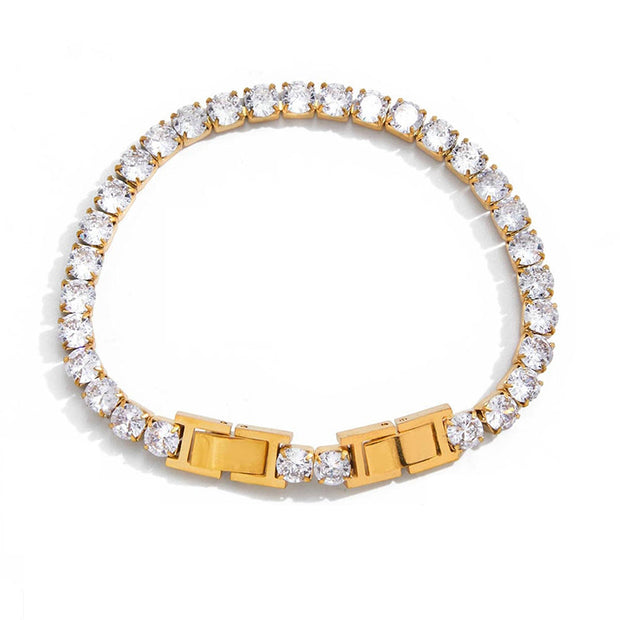 Tennis Bracelet | Zircon Luxury | Stainless Steel Women's
