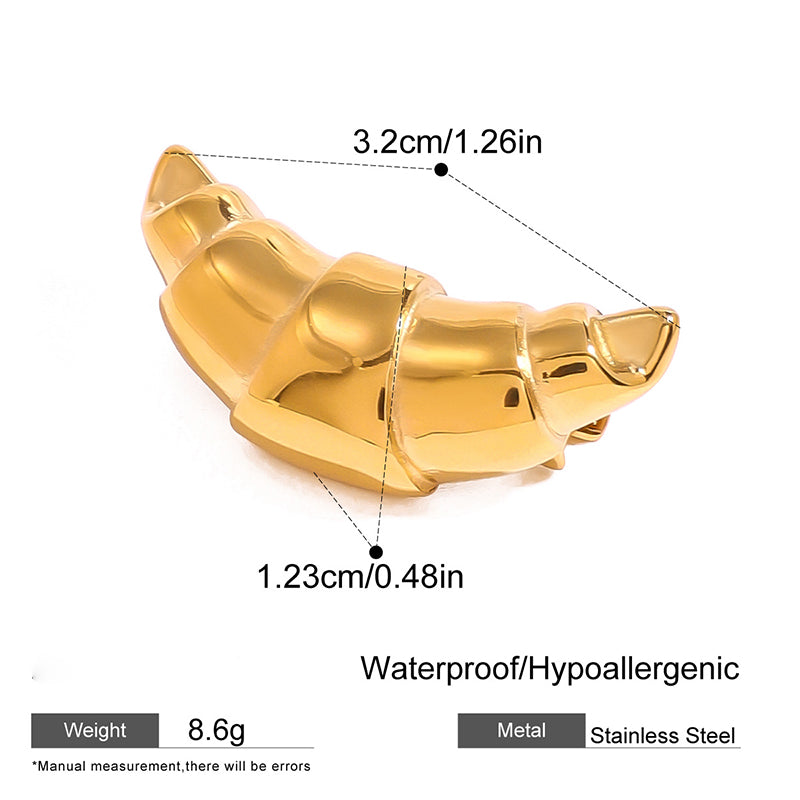 Croissant Pin Brooch | Anti-Gaping Clothing Clip for Women