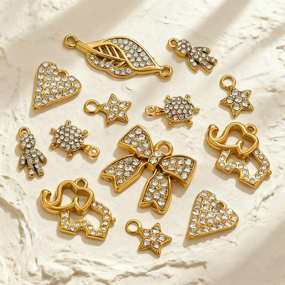 New Trendy Butterfly Pendant Full CZ Sparkling JXCY2283