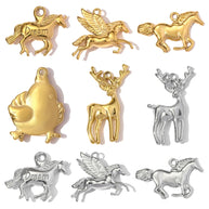 Unicorn Pegasus Pendant | Fantasy Dream Deer Steel Charm