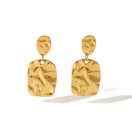 Textured Drop Earring