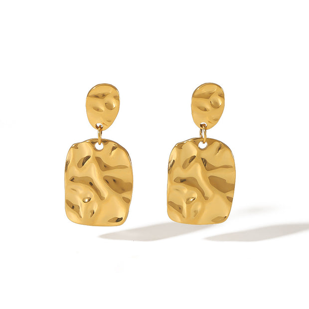 Textured Drop Earring JTE6329-G