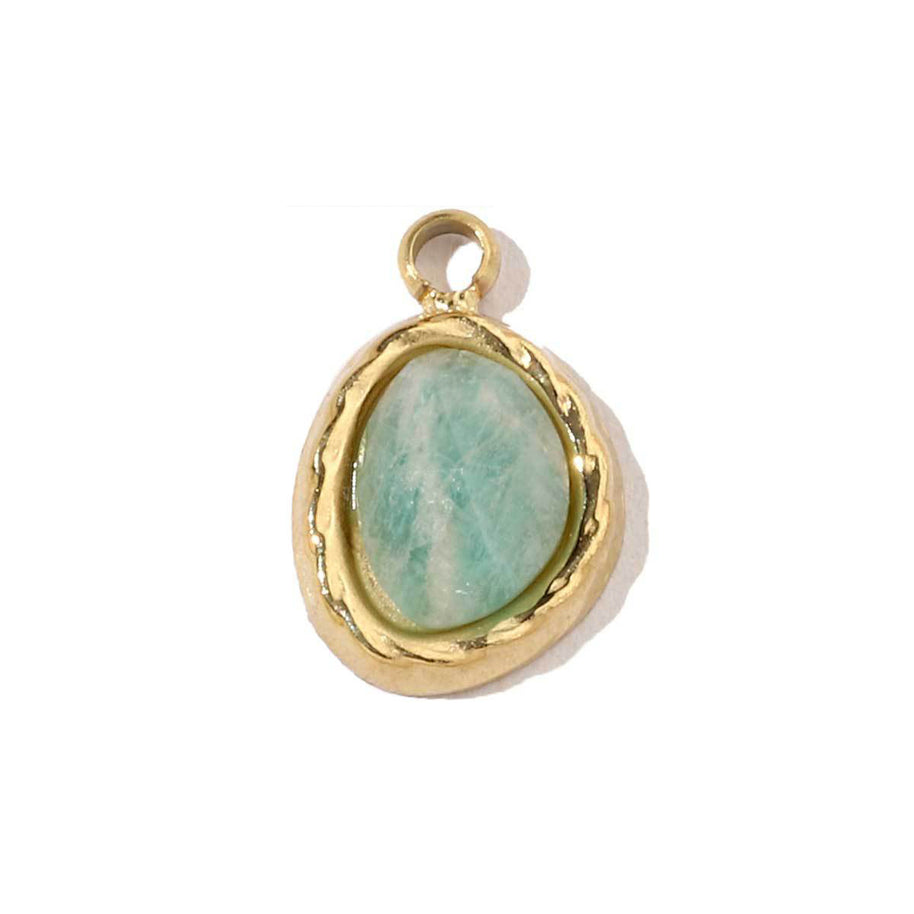 French Flower Pendant | Lucky Four Leaf Clover Steel Charm