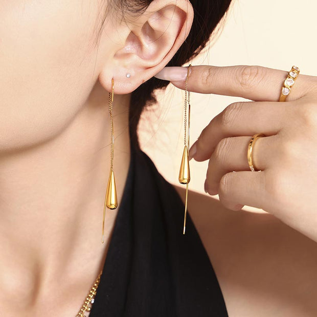 Teardrop Tassel Earrings