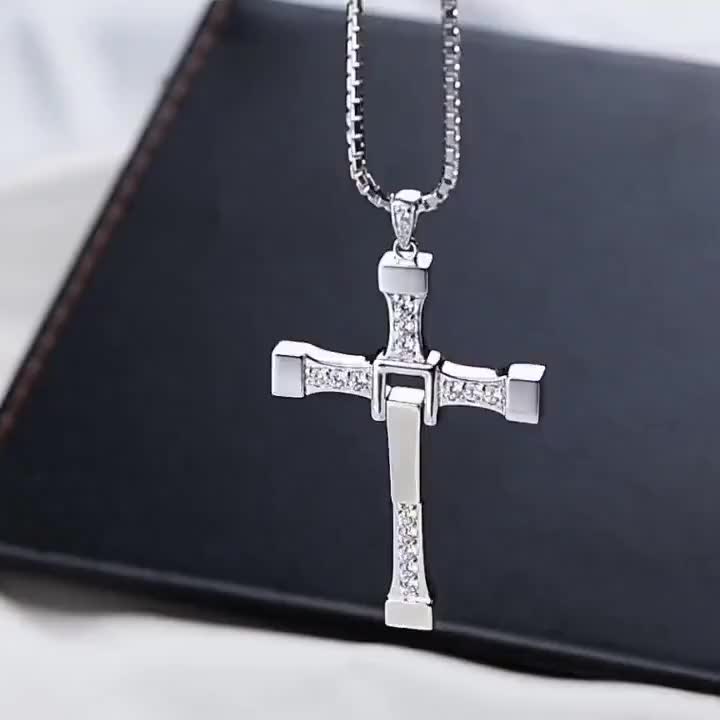 Fast And Furious Cross Pendant Necklace JLP1266