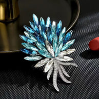 Wheat Brooch | Gemstone Harvest Pin | Elegant Women's JXBS420
