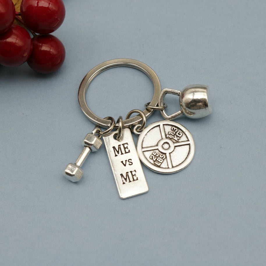 Dumbbell Keychain | Gym Fitne Charm | Classical Couple Gift