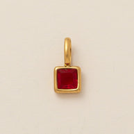 European Colorful 12 Birthstones Pendant Zircon DIY Charm