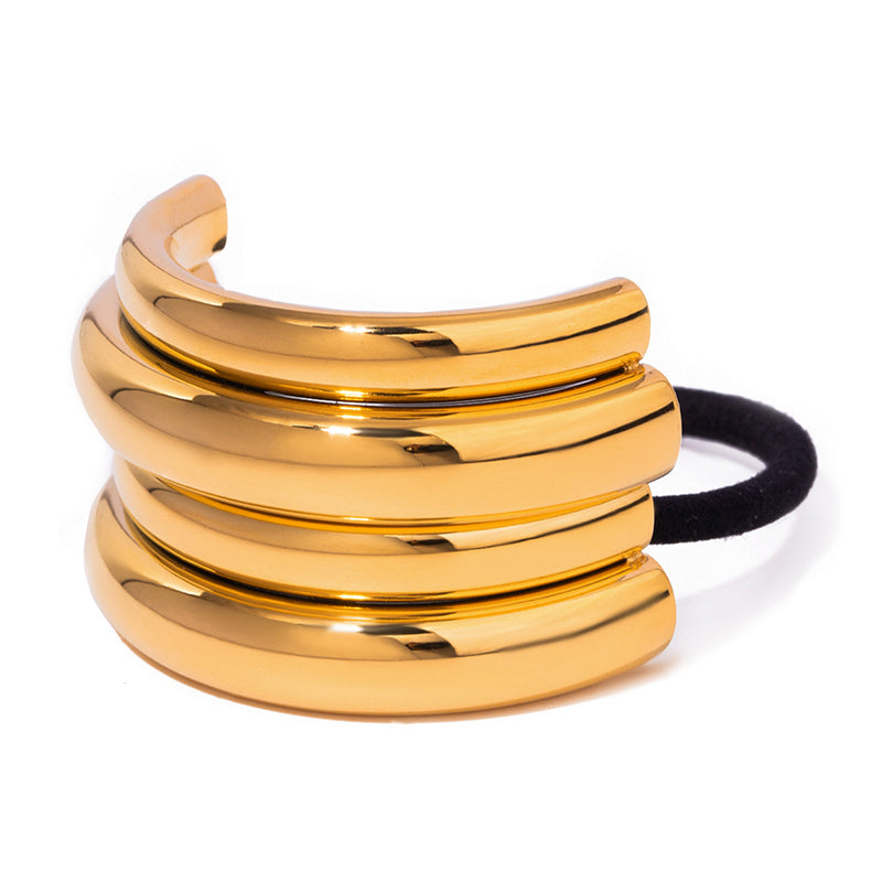 Stainless Steel Hair Band Ponytail Holder JXHW2407018