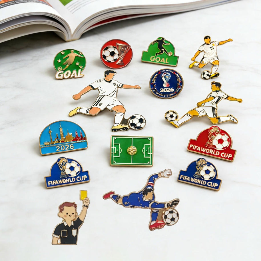 World Cup Pin | Creative Enamel Badge | Collectible