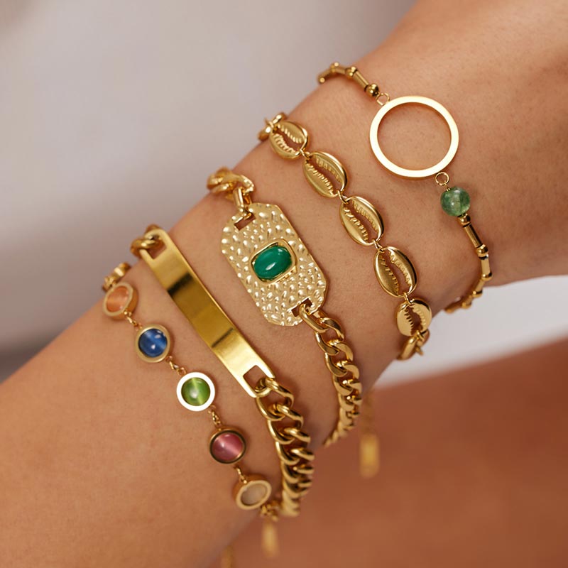 Cat's Eye Chain Bracelet