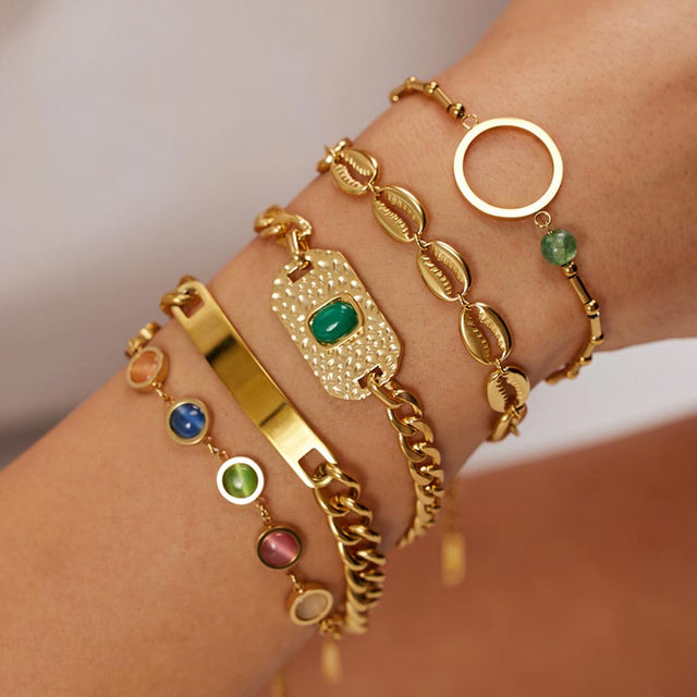 Cat's Eye Chain Bracelet
