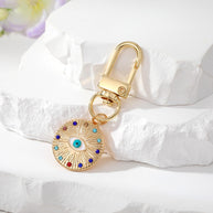 Evil Eye Keychain | Bohemian Rhinestones Charm | Sparkle