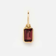Square Shape 12 Birthstones Pendant Colorful Zircon DIY Charm