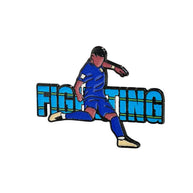 Football Player Pin | Sports Enamel Badge | Backpack cor