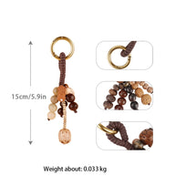 Bodhi Seed Keychain | Handcrafted Charm for Positive Energy