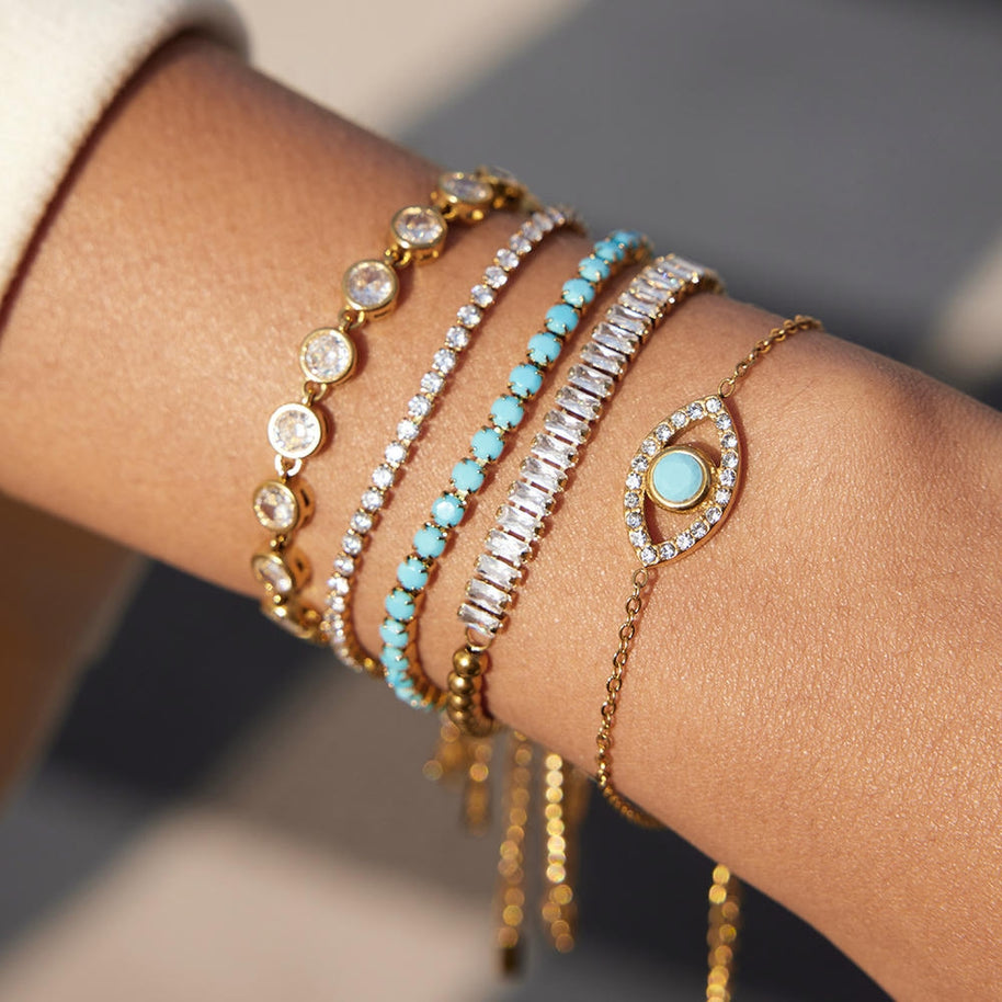 Evil Eye Bracelet | Zircon Stainless | Protective Charm