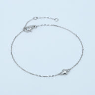 Sterling Silver Bezel Bracelet