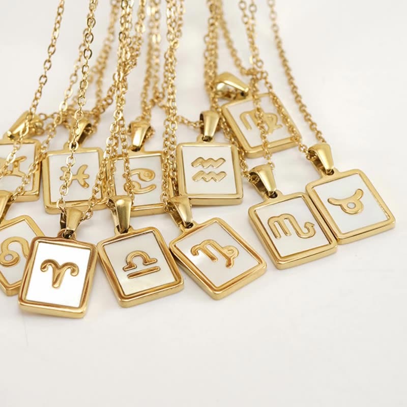Square Zodiac Necklace JZ301-3