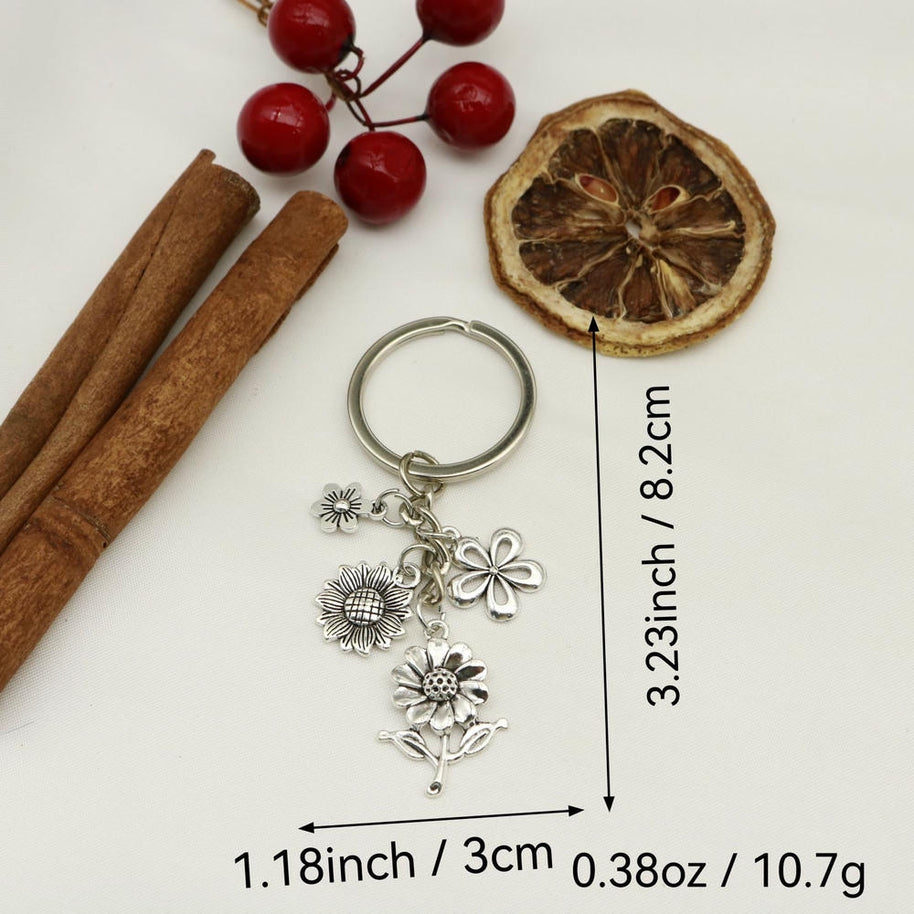 Sunflower Keychain | Vintage Charm | Sunshine Blessings Gift