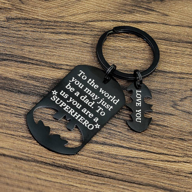 Superhero Keychain | Titanium Steel | Father's Day Gift