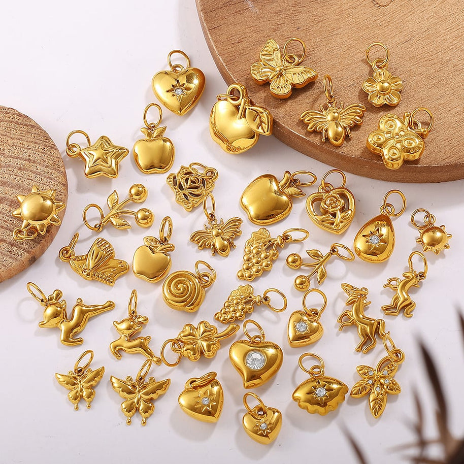 DIY Mini Butterfly Heart Pendant  European Creative Charm