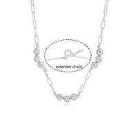 Zircon Pendant Necklace | Collarbone Chain | Stainless Steel
