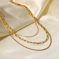Triple Layer Chain Necklace