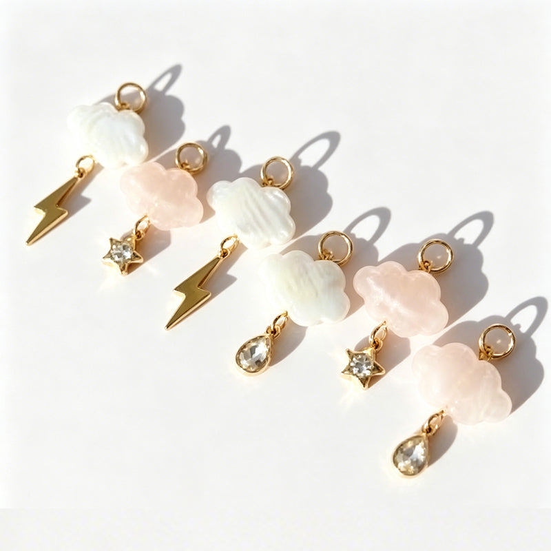 Cloud Geometric Shoe Jewel 18K Gold Steel JX26041255GK