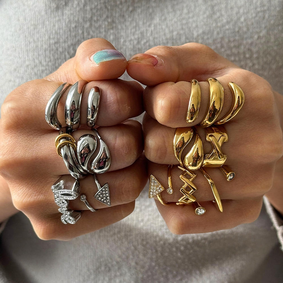 Stainless Steel Ring | Non-Tarnish Luxury | Women's Gift