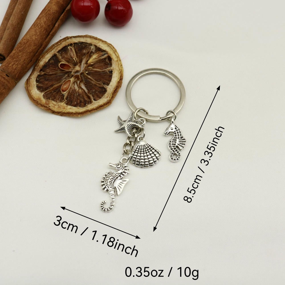 Turtle Keychain | Creativity Sea Animal Charm | Vintage Metal