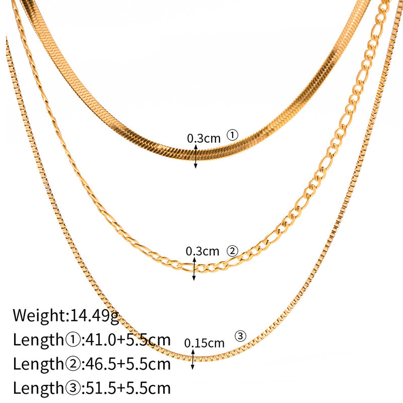 3 Layer Chain Necklace