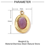 French Flower Pendant | Lucky Four Leaf Clover Steel Charm