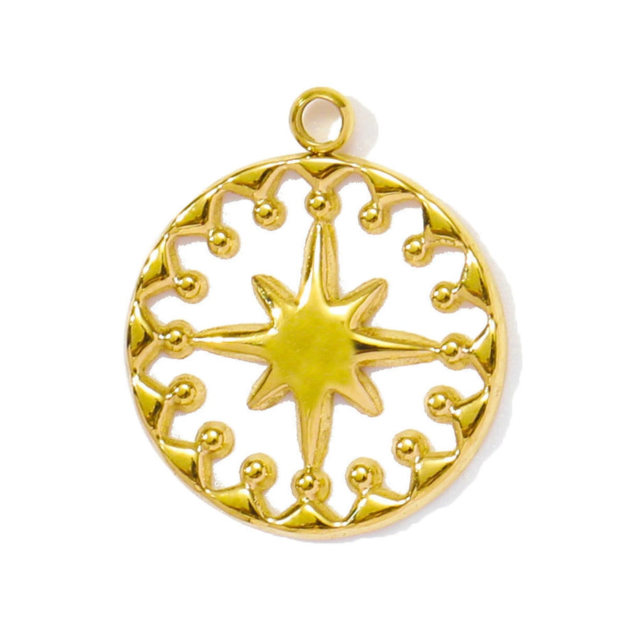 Tennis Racket Pendant | Sporty Chic Love Moon Star Charm