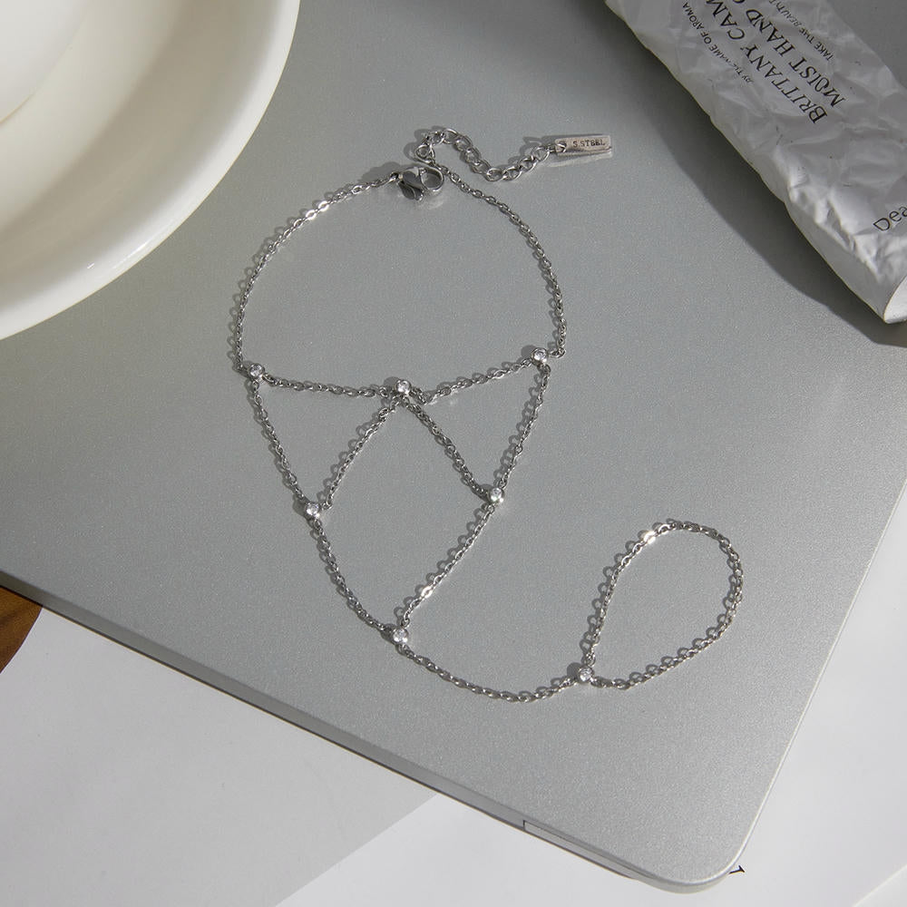 Finger Chain Bracelet | Stainless Korean Style Luxury