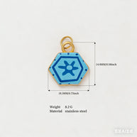Charm 18K Gold House Print Footwear Decoration JX26041257GK