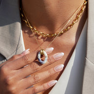 Original Resin Necklace | 18K Gold Plated Fade-Resistant