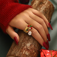 11 Style Christmas Ring JXQ09962-JXQ09972