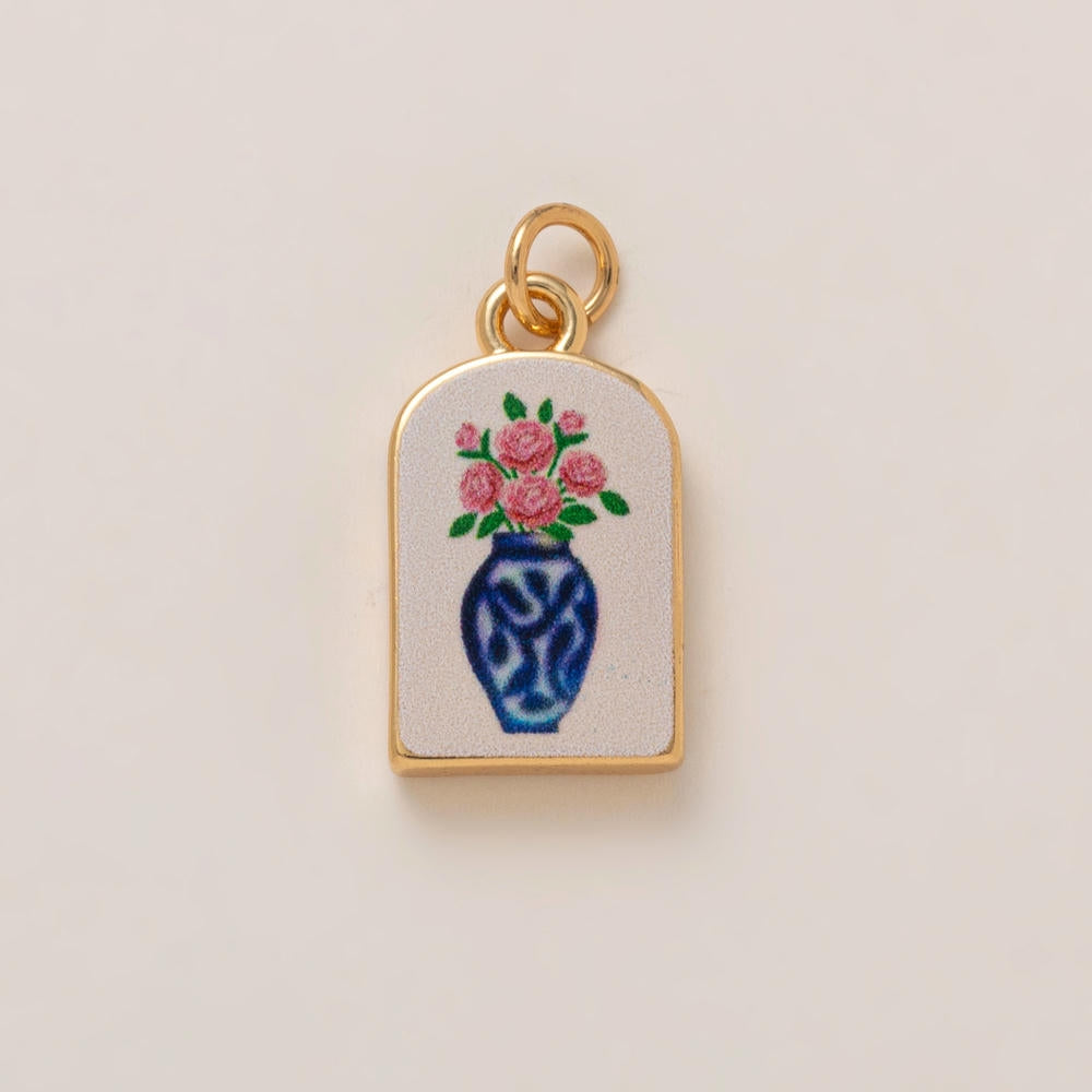 Bikini Beach Pearl Metal Chain Vacation Charm JX261617GK